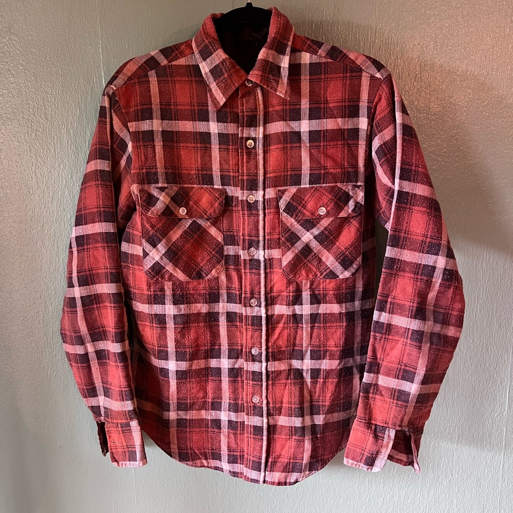 Classic Red Plaid Men's Button Down Shirt